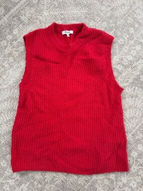 Madewell Red Sweater Vest